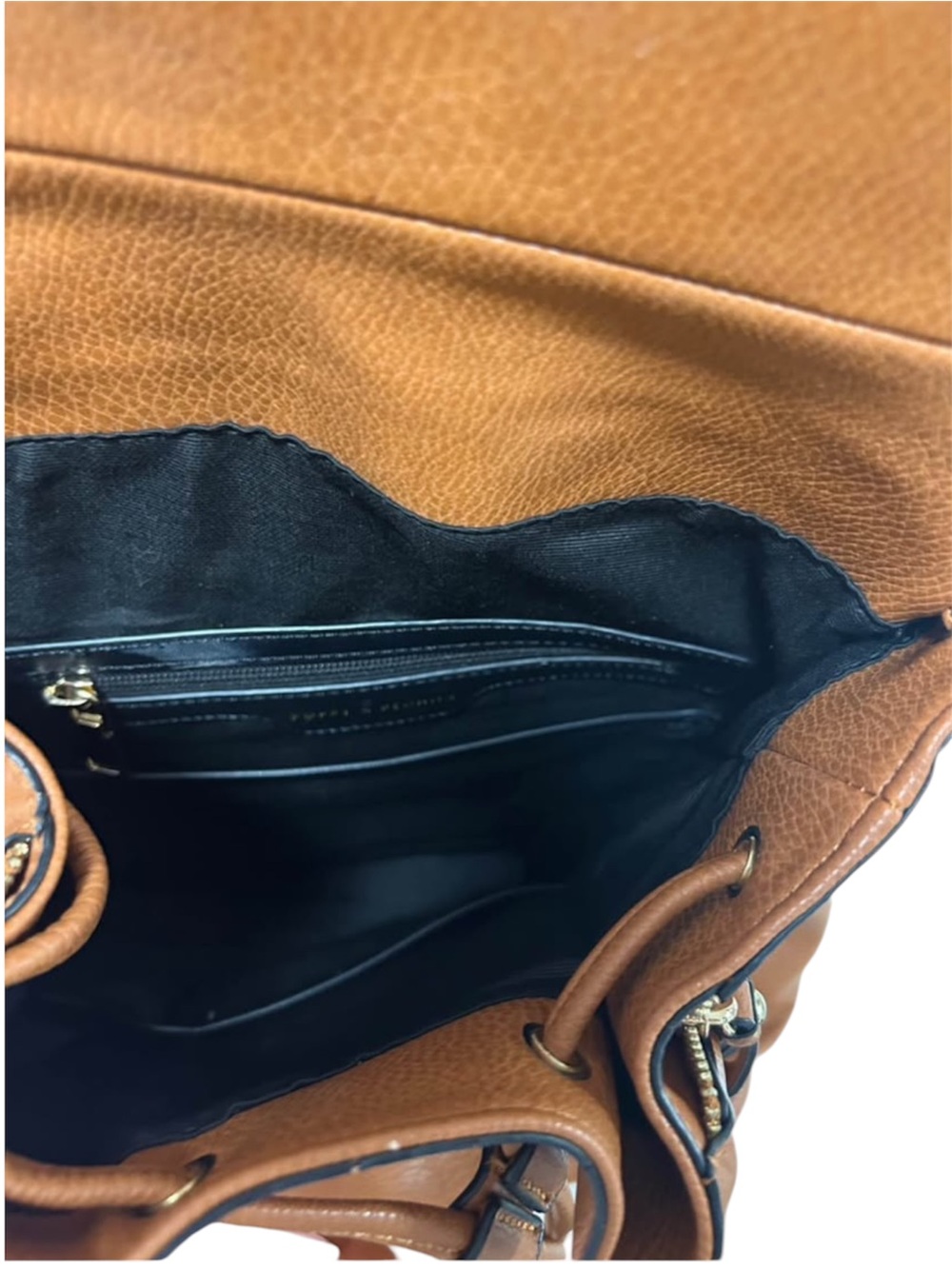 POPPY & PEONIES drawstring flap backpack - Picture 4 of 5